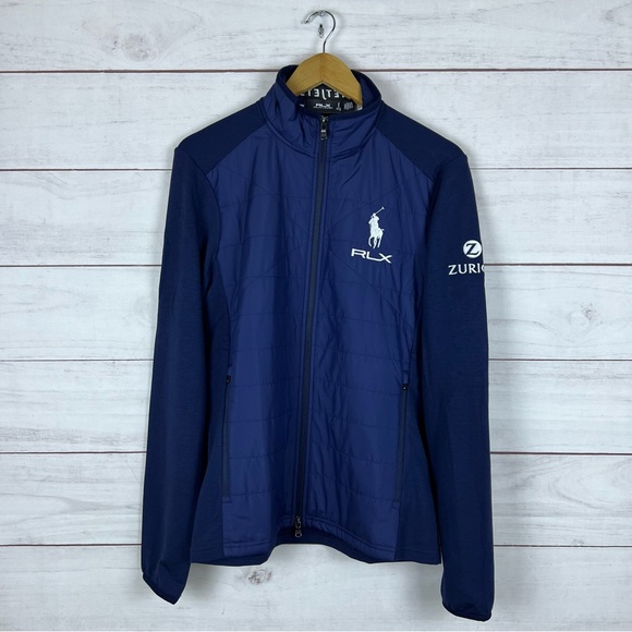Ralph Lauren RLX Quilted Hybrid Wool Blend Zurich Tour Netjets